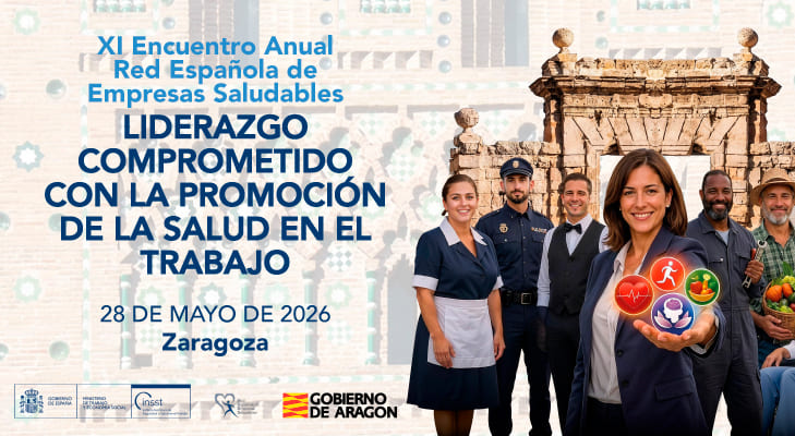 Banner del XI Encuentro Abierto de la Red Española de Empresas Saludables.
