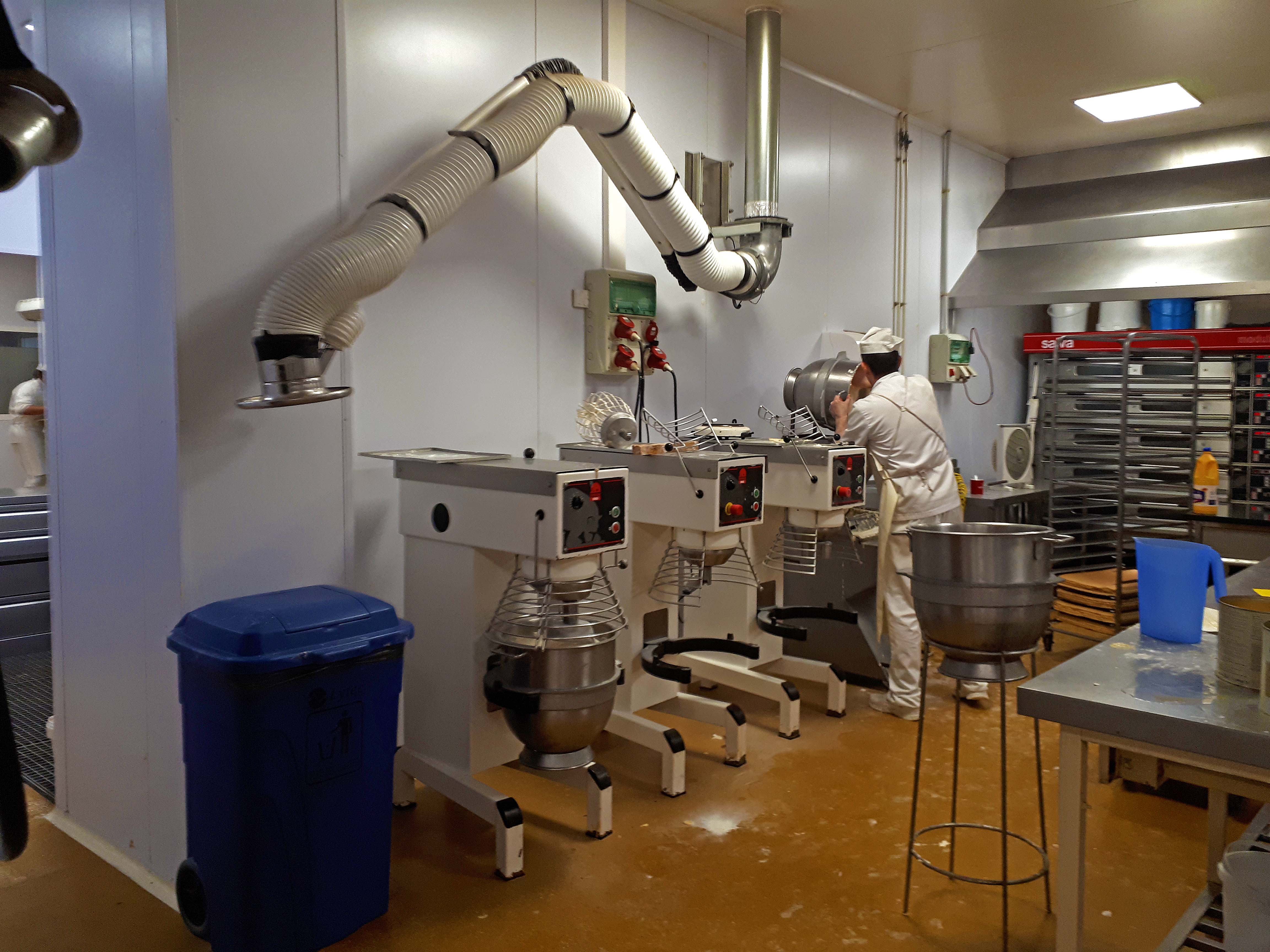 Brazo de extracción dirigible.