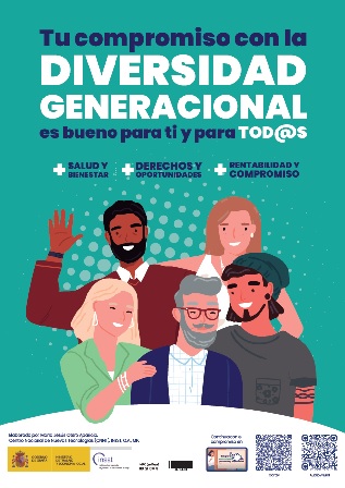 Cartel: Tu compromiso con la diversidad generacional es bueno para ti y para tod@s - Año 2021