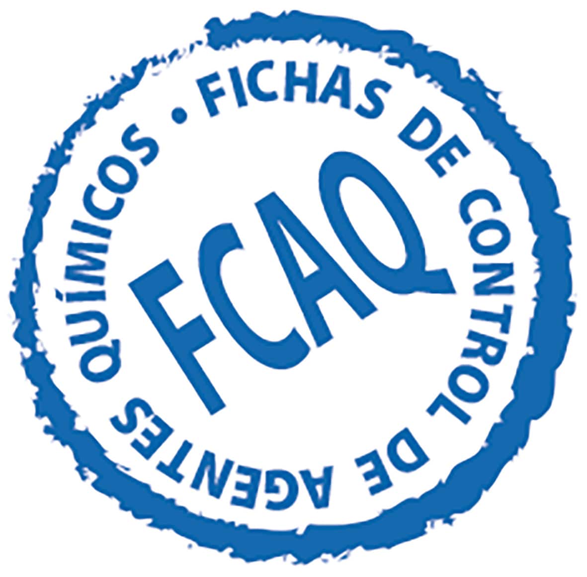 Logotipo de la colección técnica Fichas de Control de Agentes Químicos (FCAQ)