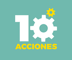 Imagen de logotipo de diez acciones