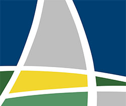 Imagen de unas líneas curvas entrecruzadas y con los espacios entre ellas pintados de diferentes colores