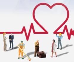 corazón y trabajadores