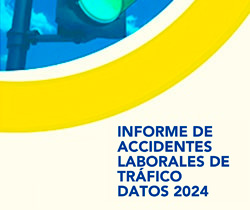 Imagen de la Píldora informativa sobre el Informe de accidentes laborales de trafico. Datos 2024