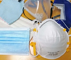 Mascarillas de varios tipos