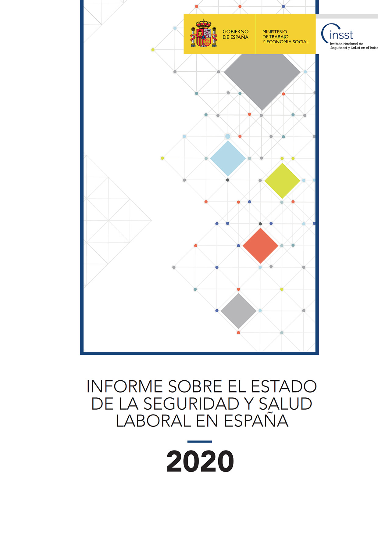 Portada del informe sobre el estado de la seguridad y salud laboral en España 2020