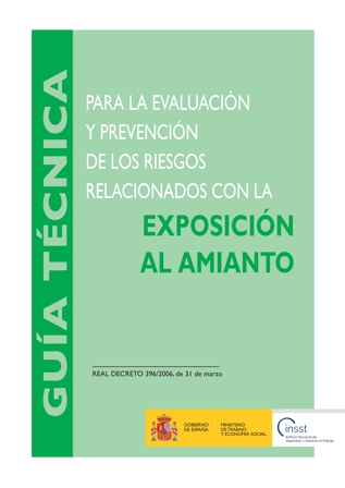 portada de la guía técnica de amianto 2022