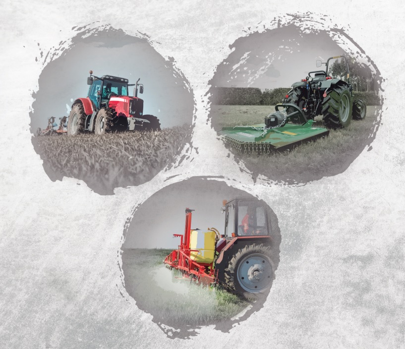 Imagen de tres tractores