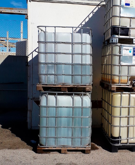 Estructura origen, con depósito montado