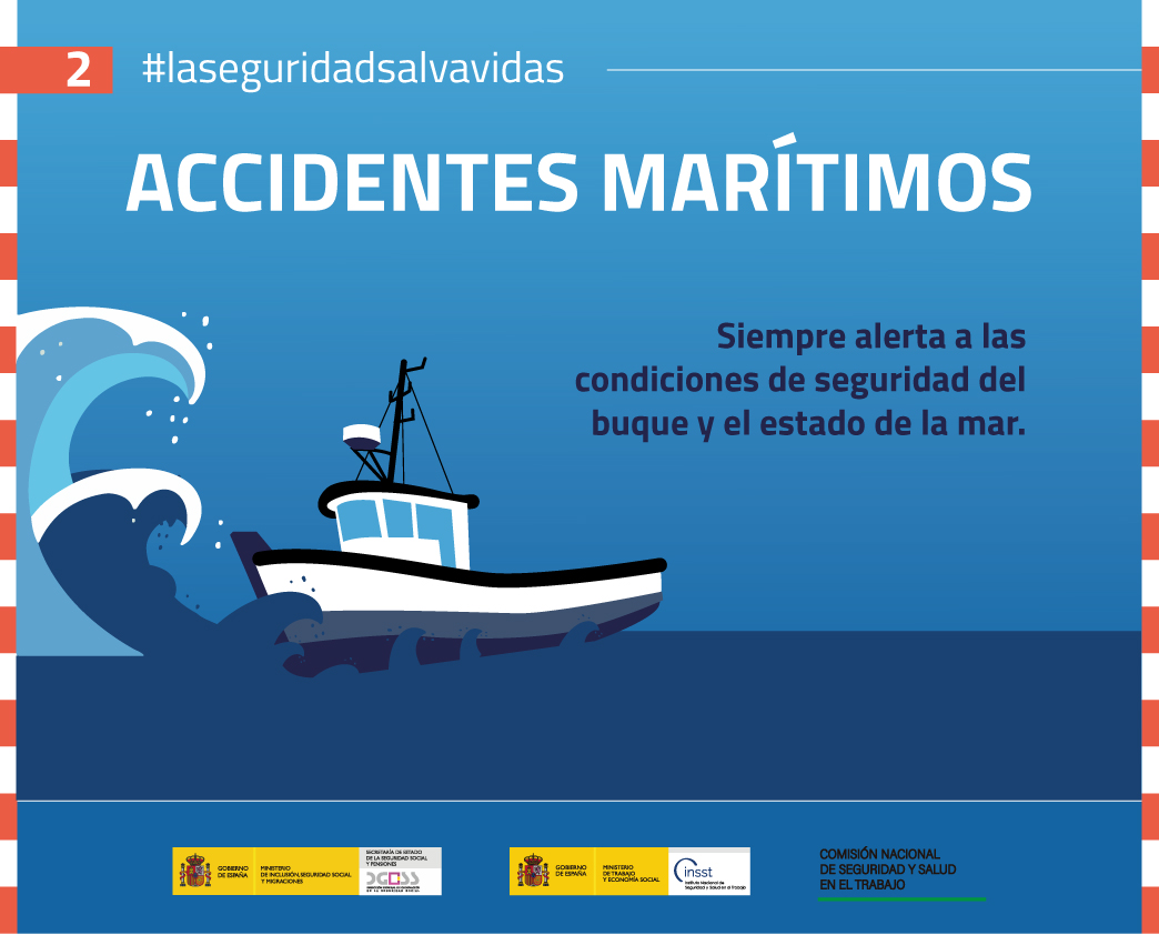 Tarjeta accidentes marítimos