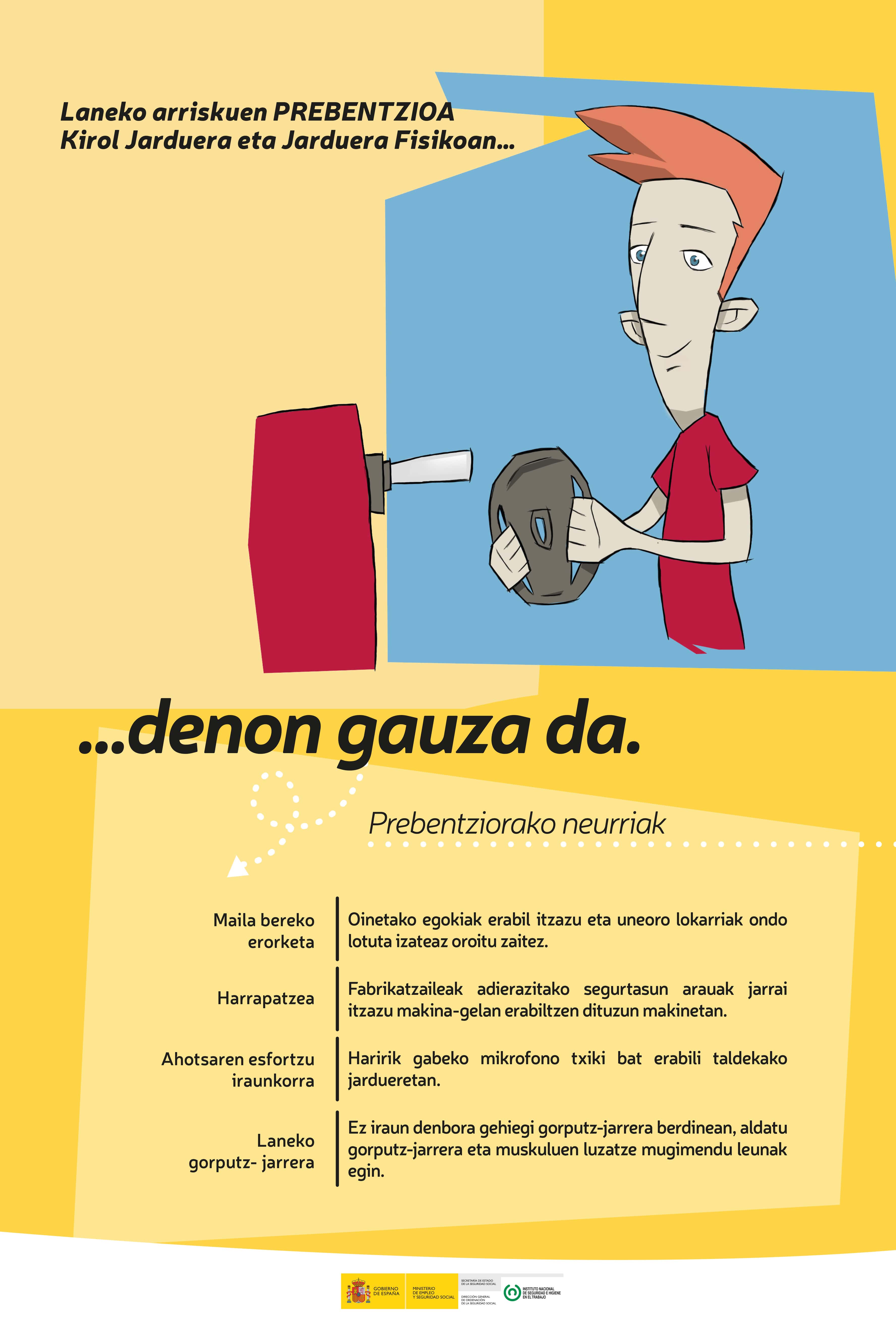 Kartela “Kirol Jarduerak eta Jarduera Fisikoak” (euskera)