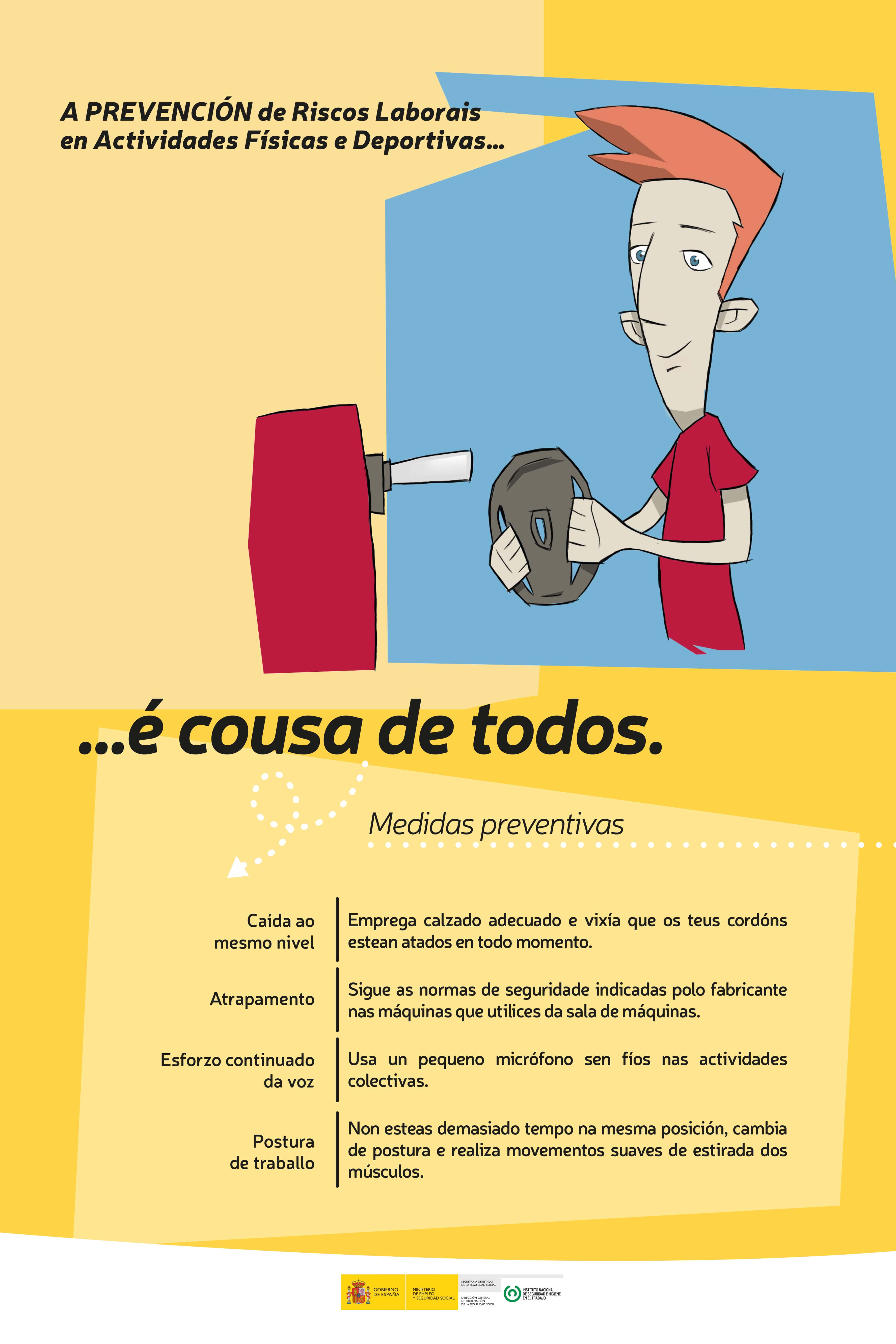 Cartel “Actividades Físicas e Deportivas” (galego)