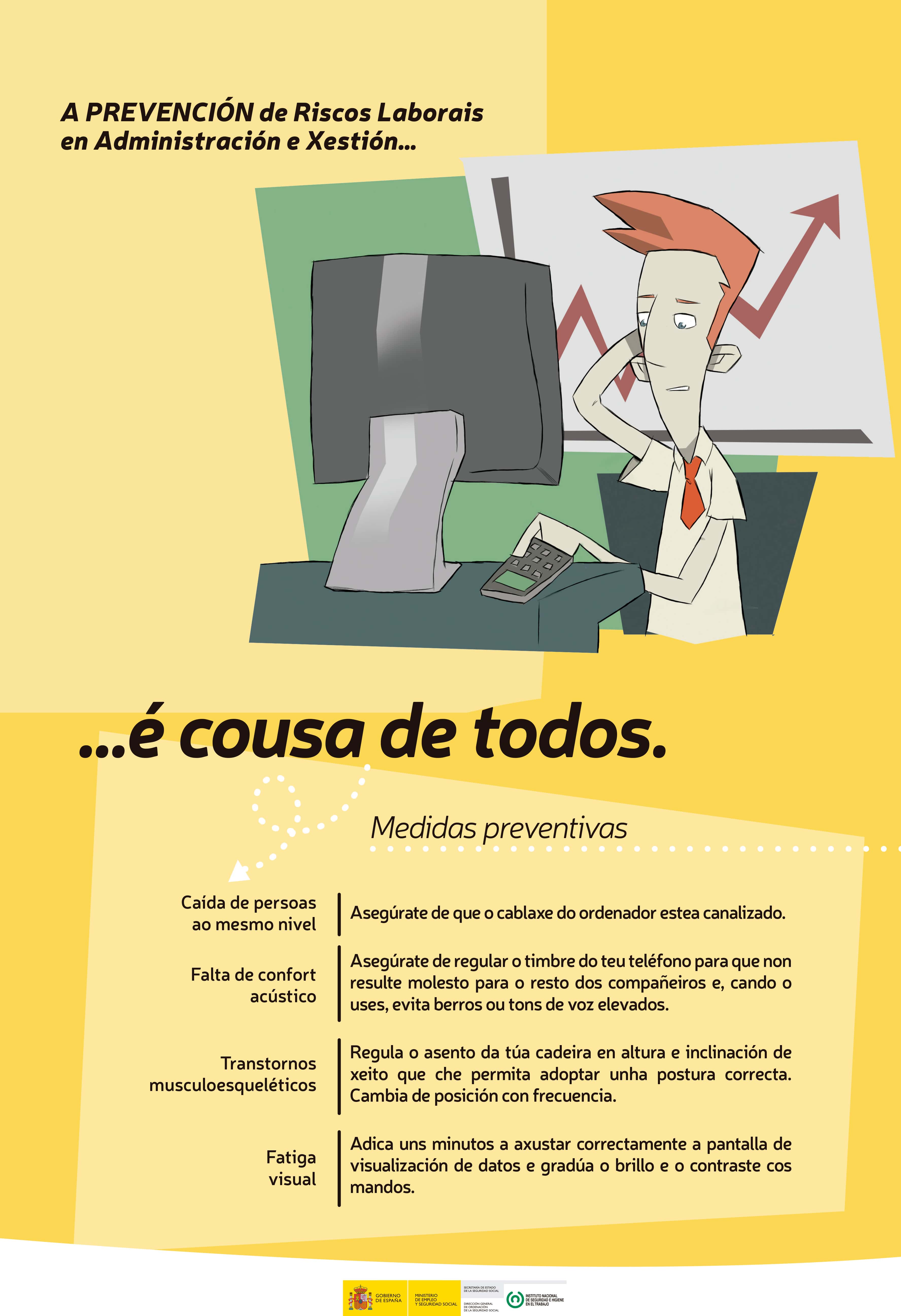 Cartel “Administración e Xestión” (galego)