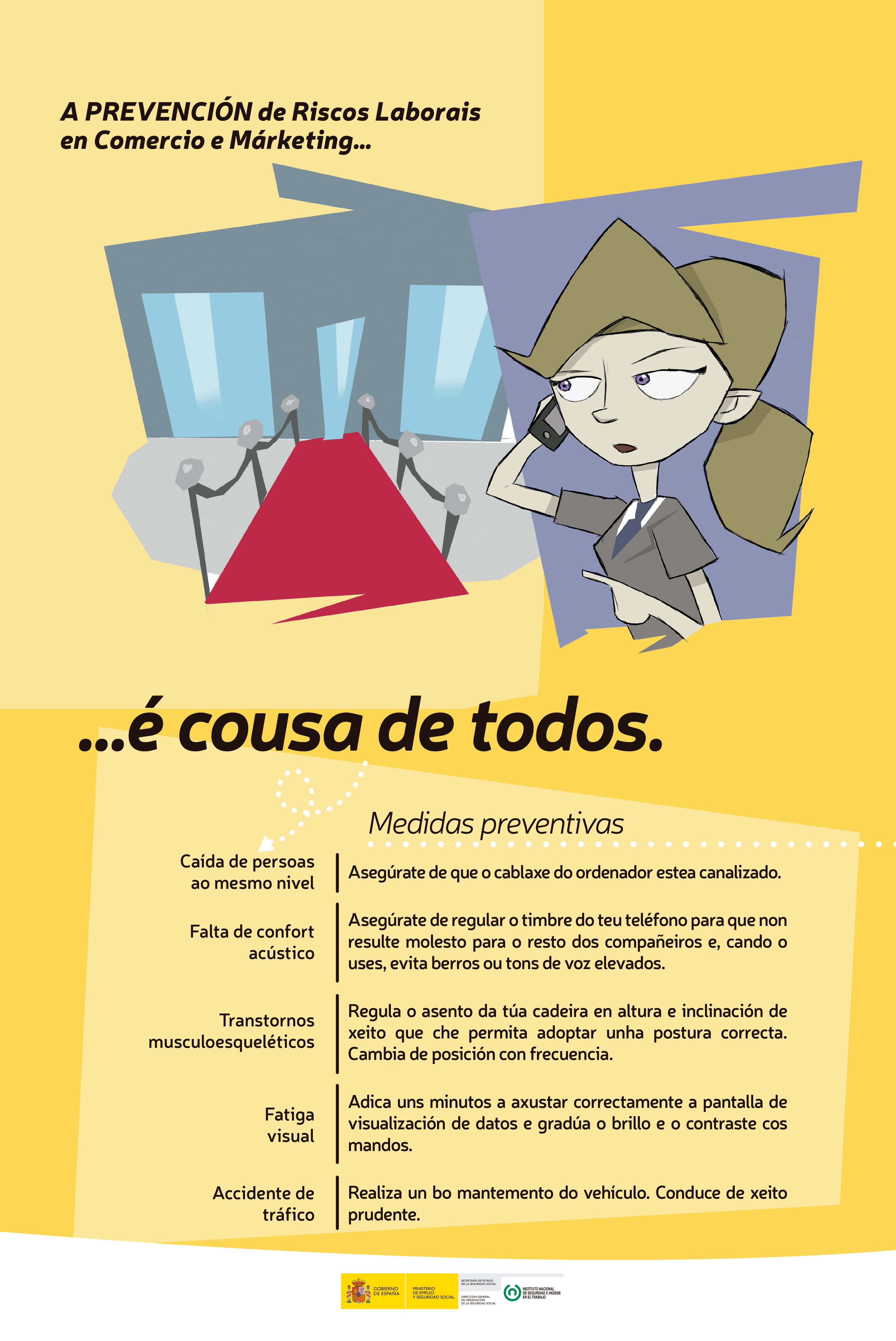 Cartel “Comercio e Márketing” (galego)