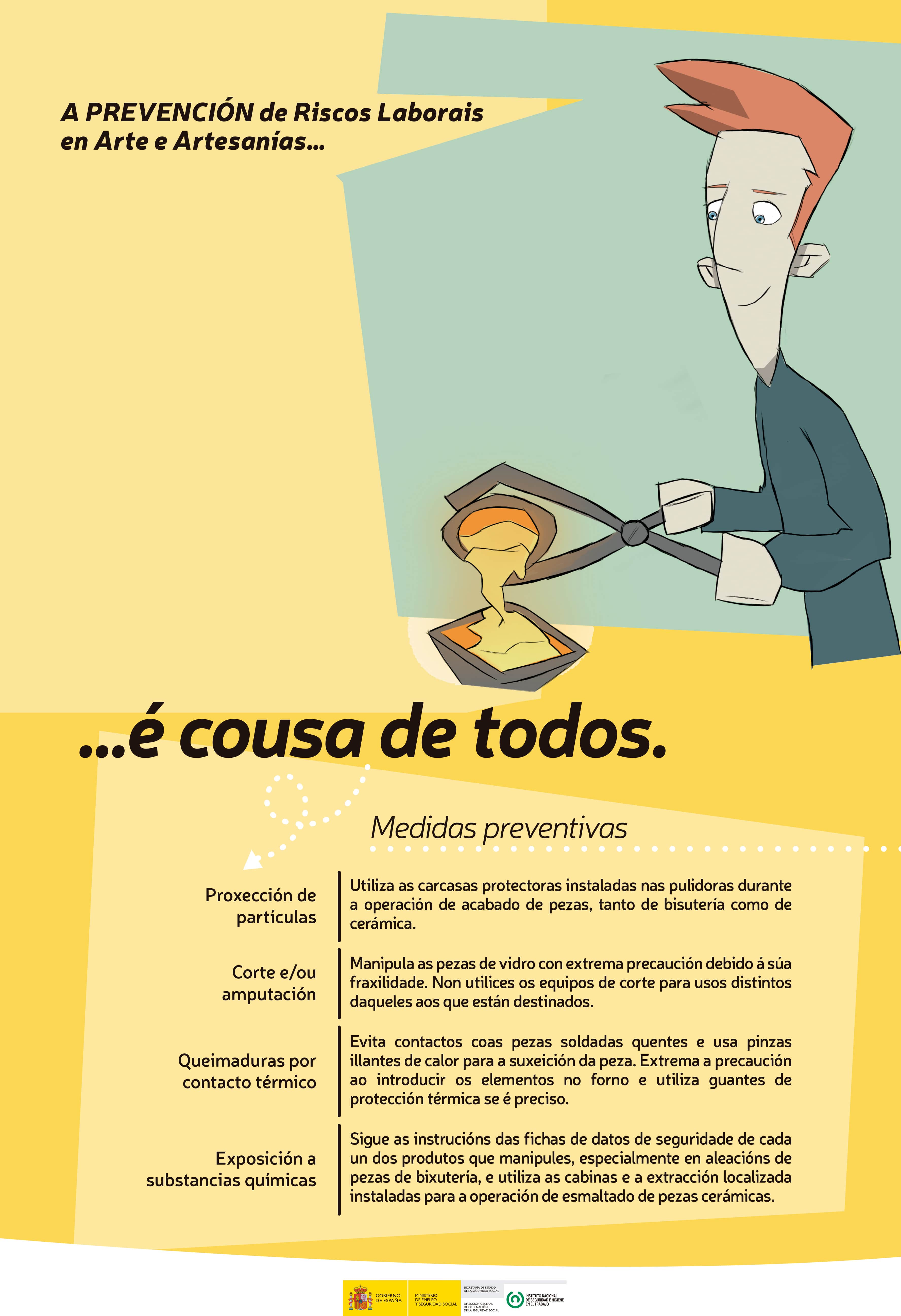 Cartel “Arte e Artesanías” (galego)