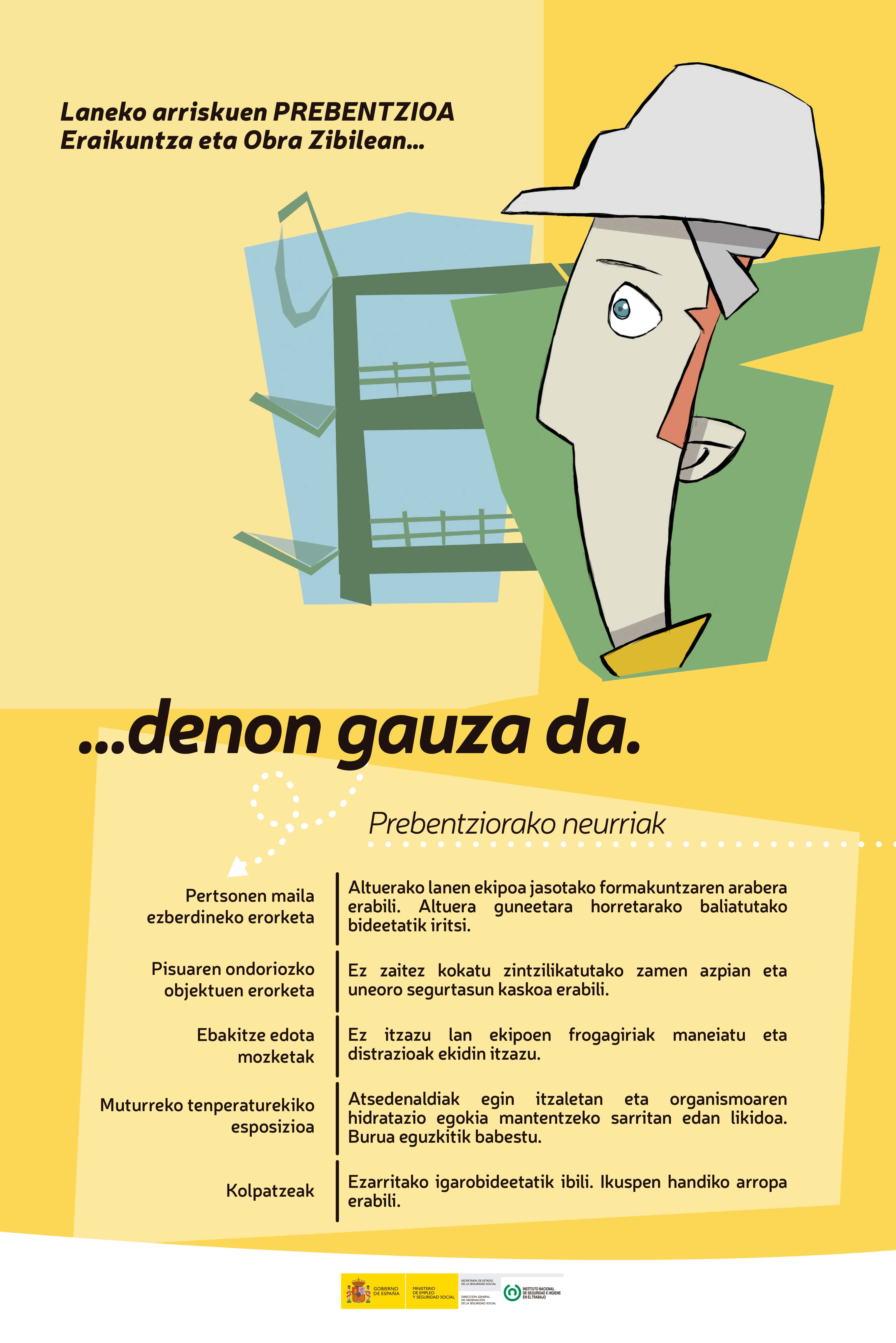 Kartela “Eraikuntza eta Obra Zibila” (euskera)