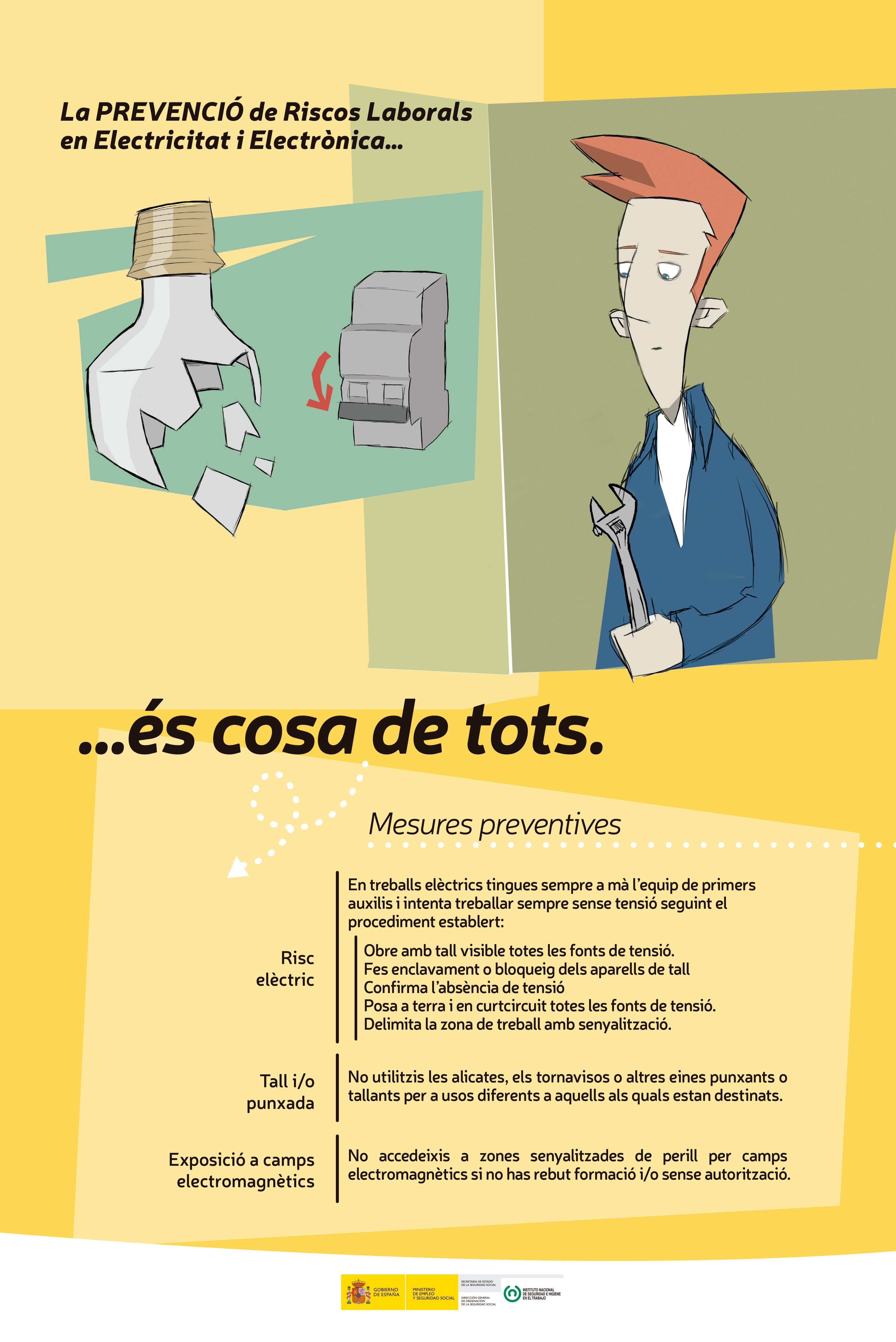 Cartell “Electricitat i Electrònica” (catalá)