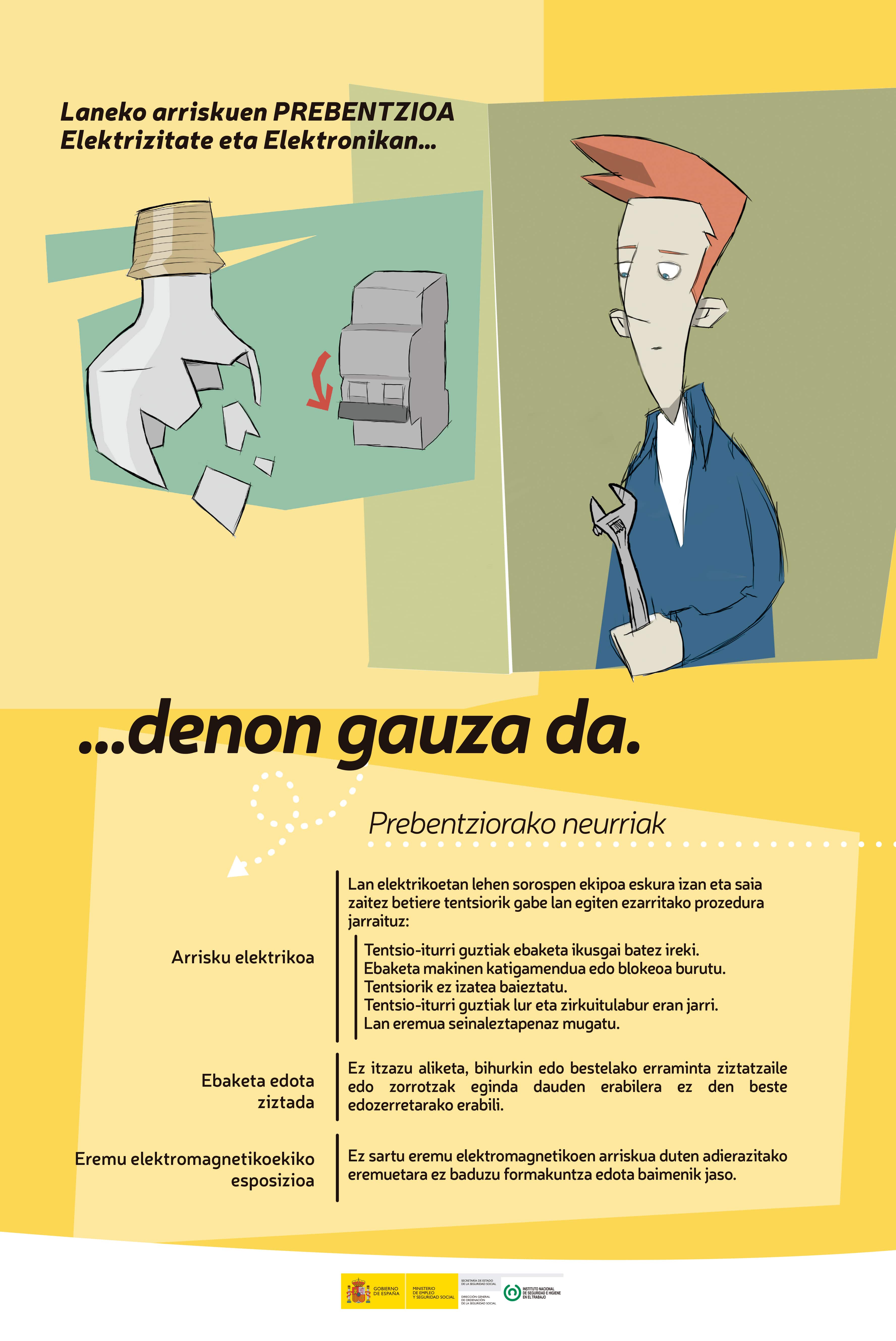 Kartela “Eletrizitate eta Elektronika” (euskera)