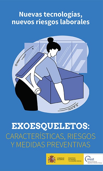 Folleto: Nuevas tecnologías, nuevos riesgos laborales. Exoesqueletos: características, riesgos y medidas preventivas - Año 2023