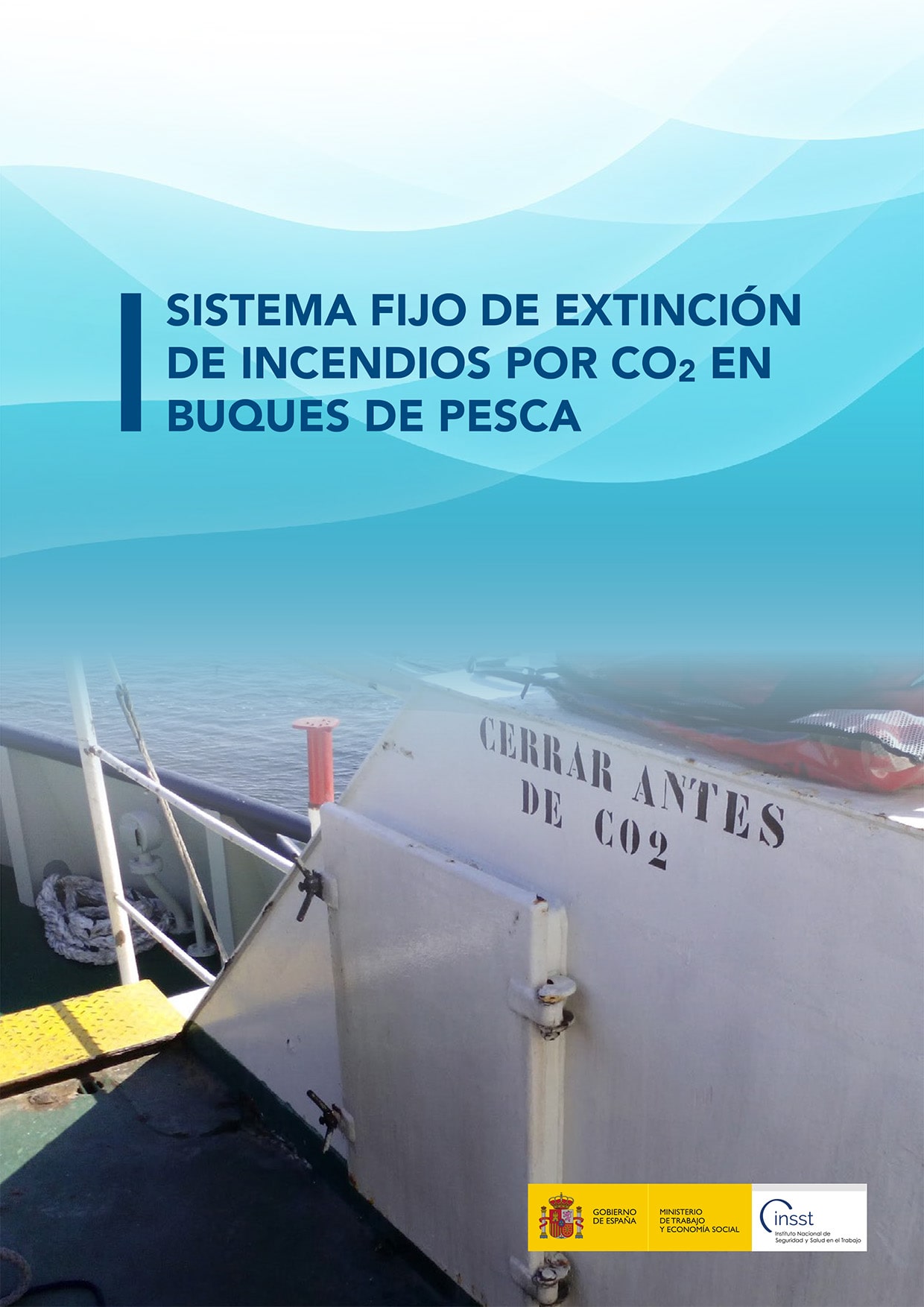 Folleto: Sistema fijo de extinción de incendios por CO2 en buques de pesca - Año 2024