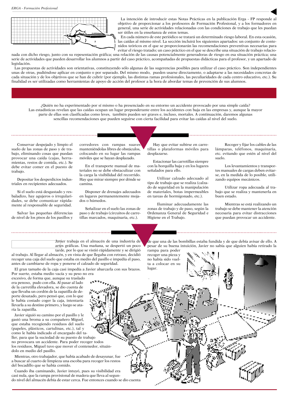 NP Erga-FP 01. Caídas al mismo nivel - Año 1996