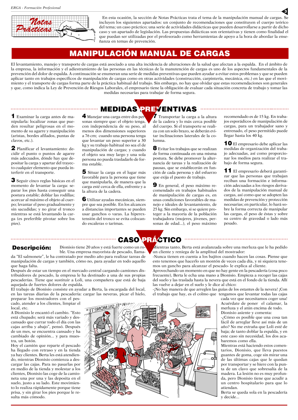 NP Erga-FP 11. Manipulación manual de cargas - Año 1998