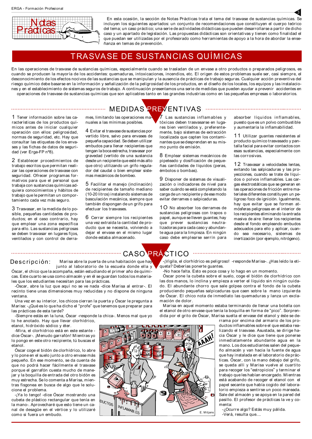 NP Erga-FP 18. Trasvase con sustancias químicas - Año 1999