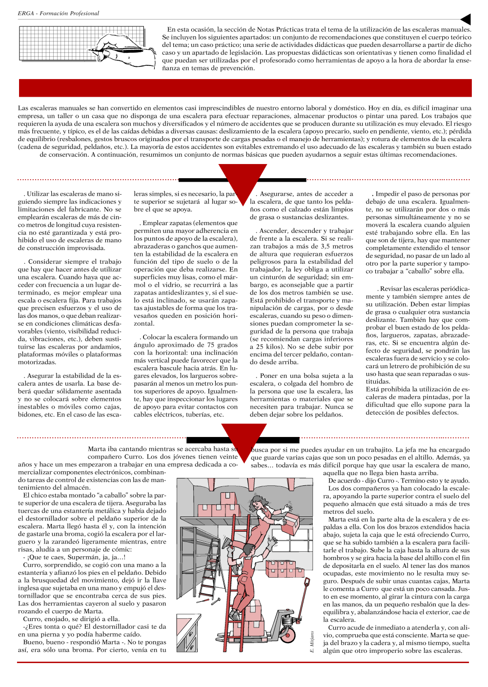 NP Erga-FP 21. Utilización de escaleras manuales - Año 2000