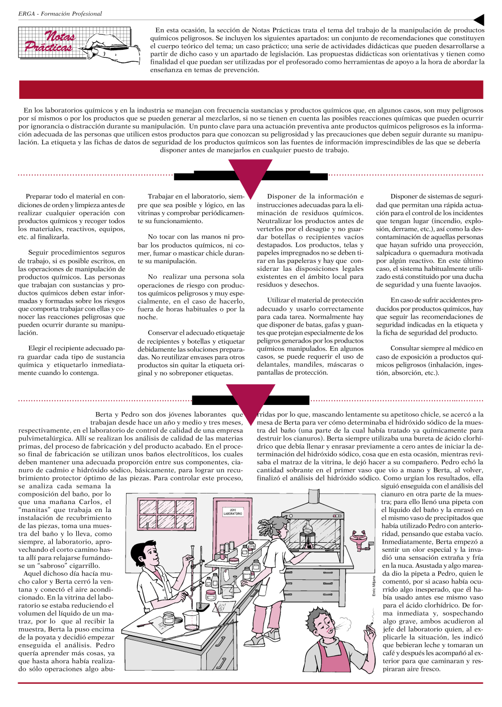 NP Erga-FP 37. La manipulación de productos químicos peligrosos - Año 2003