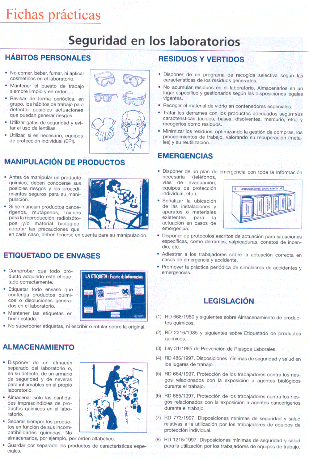 FP Revista SST 10. Seguridad en laboratorios - Año 2000