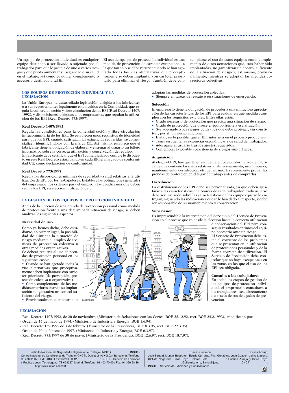 NP Erga-Noticias 68. Equipos de protección individual - Año 2000