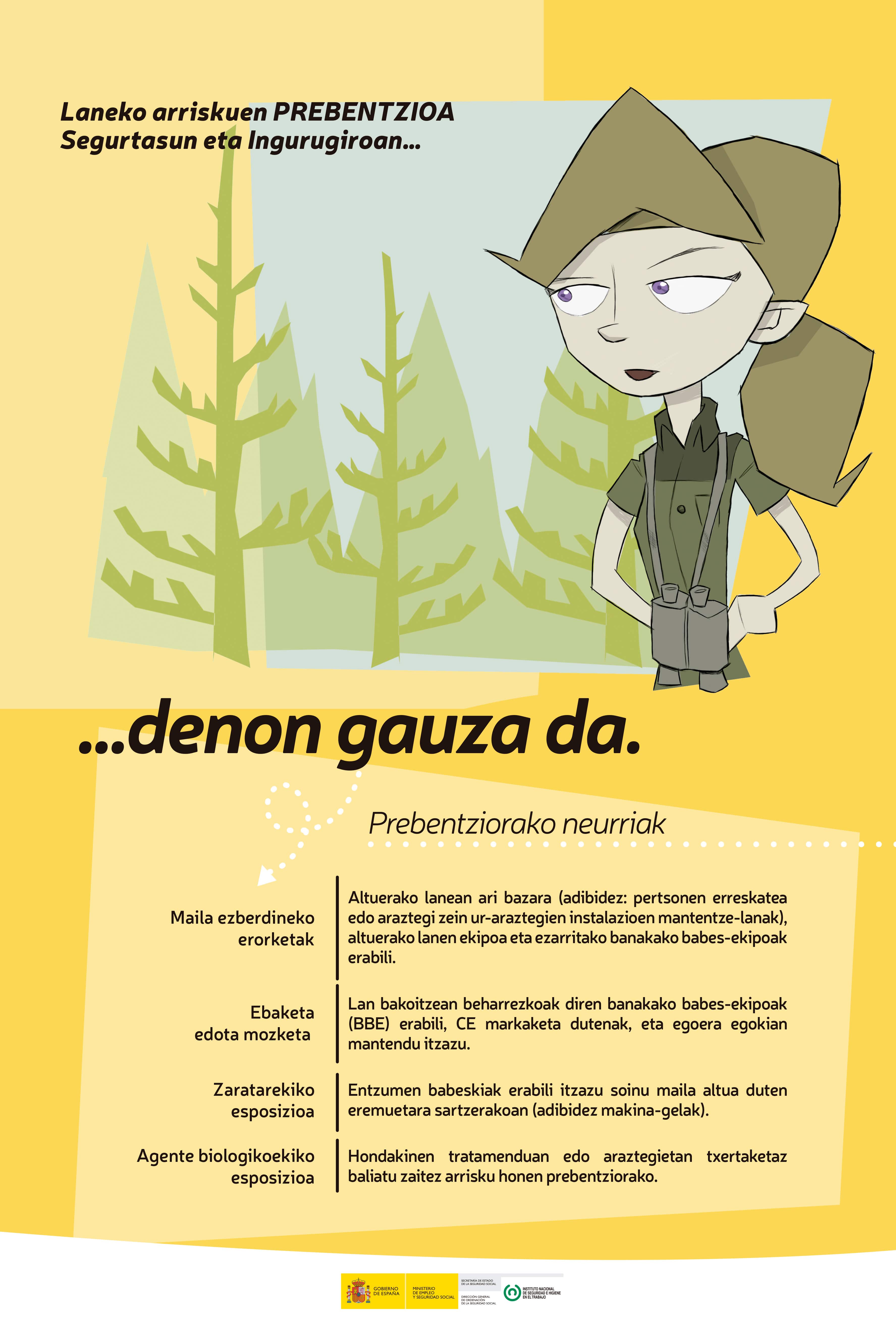 Kartela “Segurtasuna eta Ingurugiroa” (euskera)