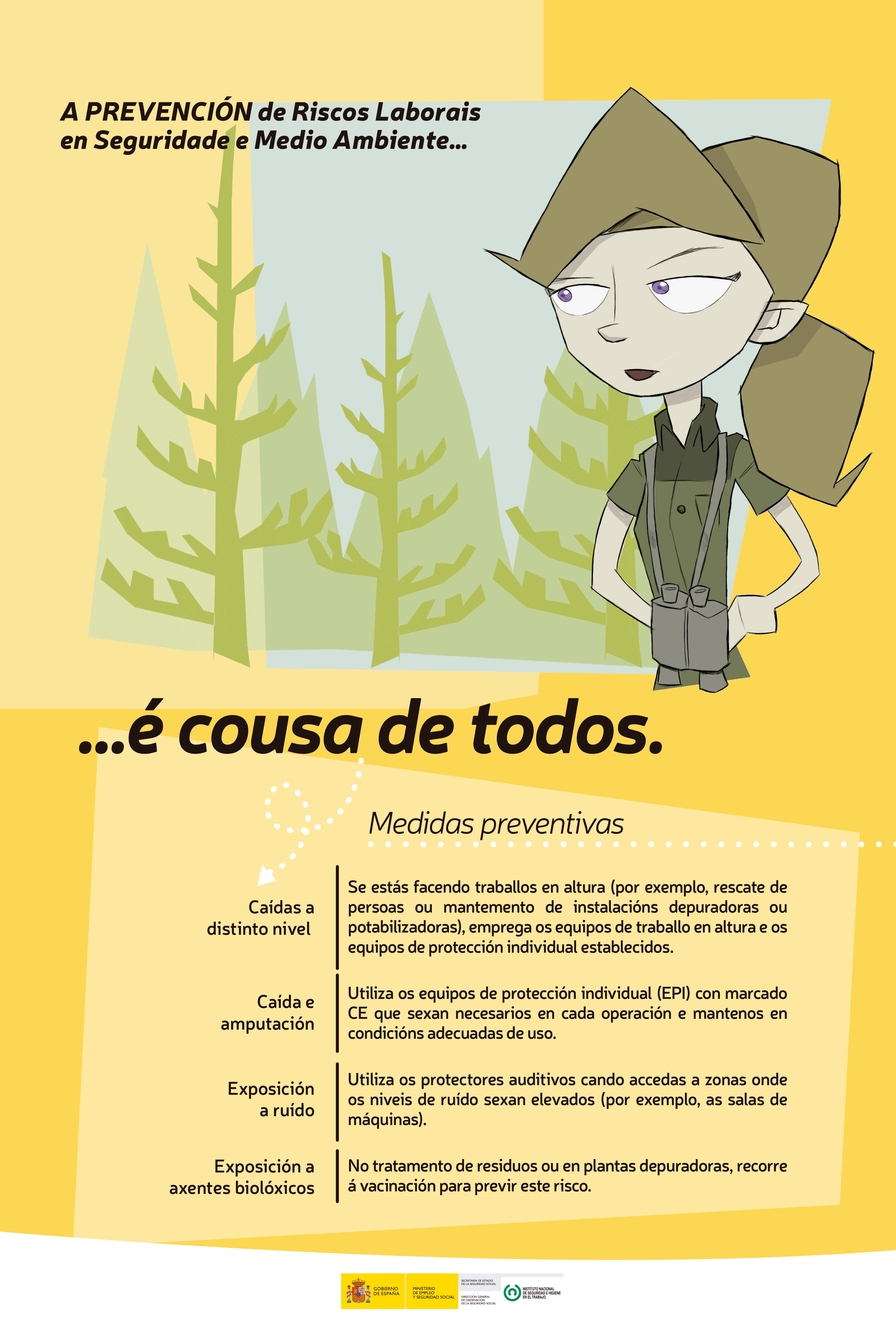 Cartel “Seguridade e Medio Ambiente” (galego)