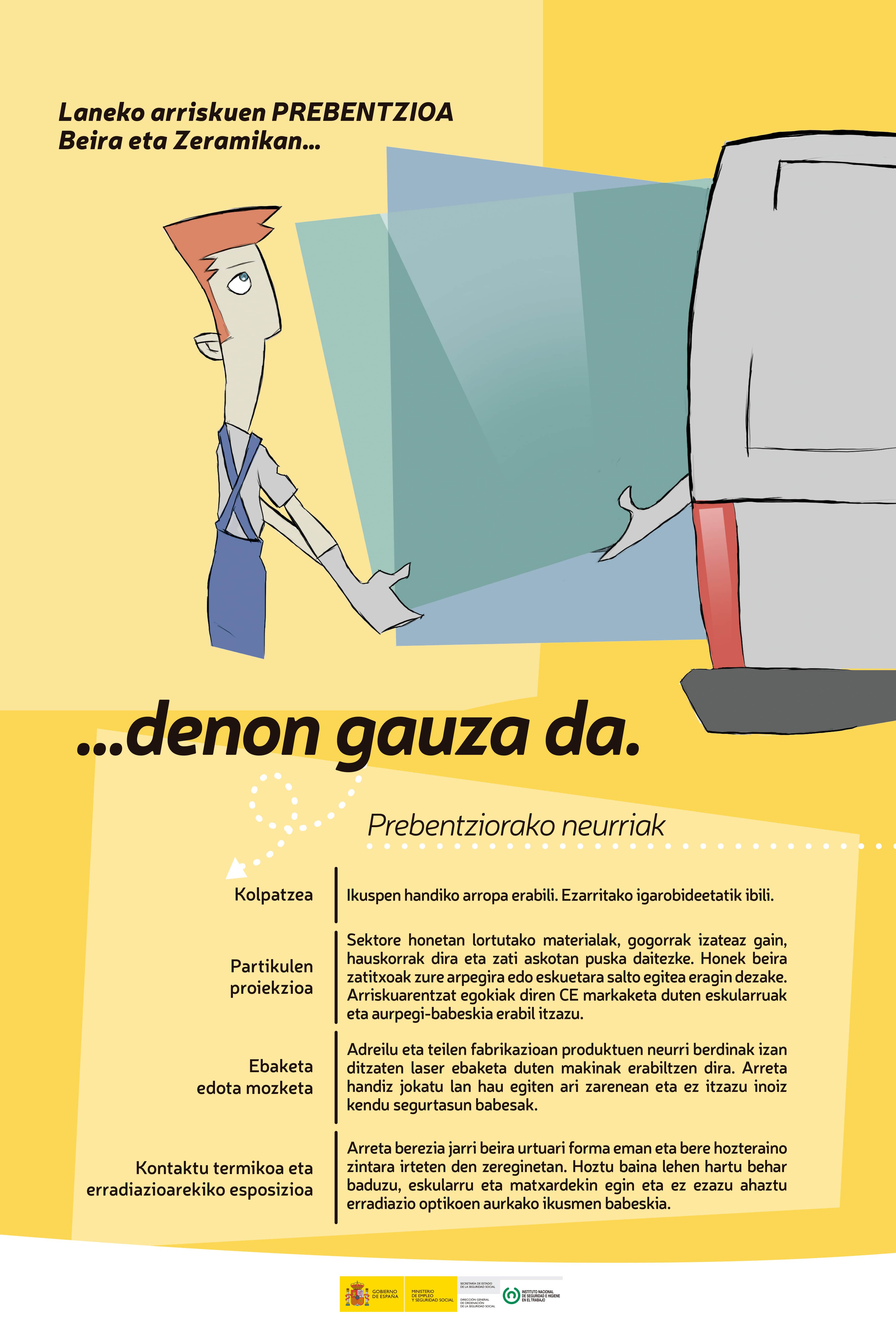 Kartela “Beira eta Zeramikan” (euskera)