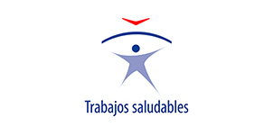 Dibujo que representa la campaña europea de trabajos saludables