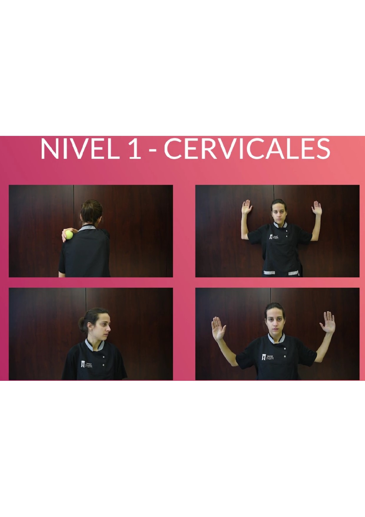 Captura de uno de los vídeos en el que sale una mujer realizando diversos ejercicios