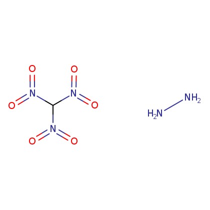 Molécula de la hidrazina-tri-nitrometano