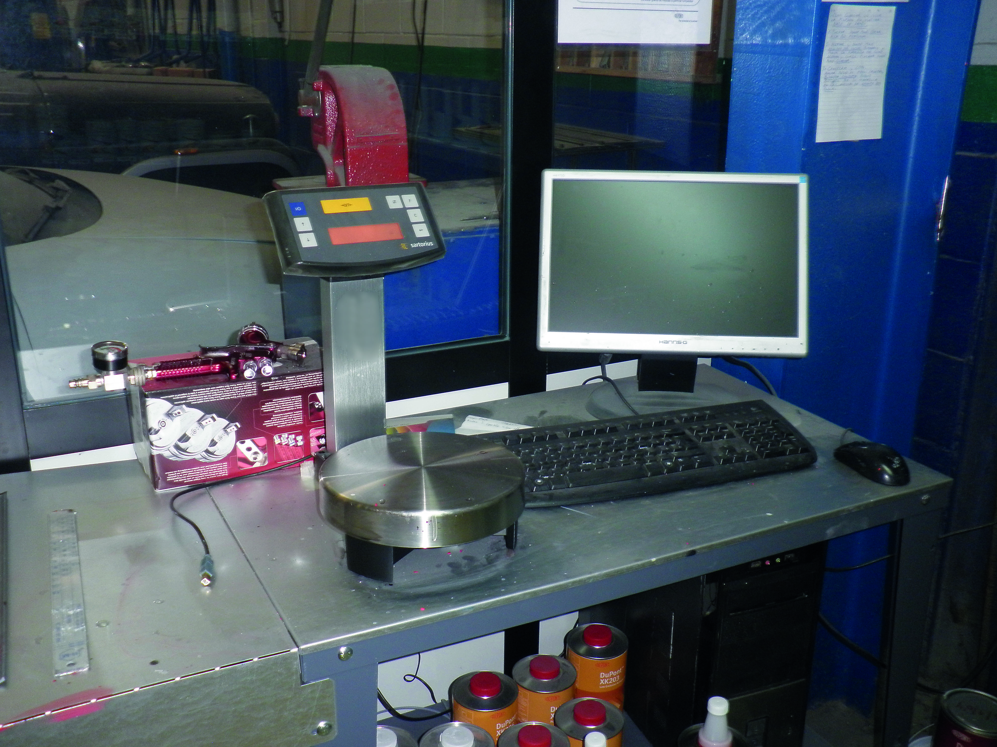 Figura 3: Zona de preparación manual de mezclas