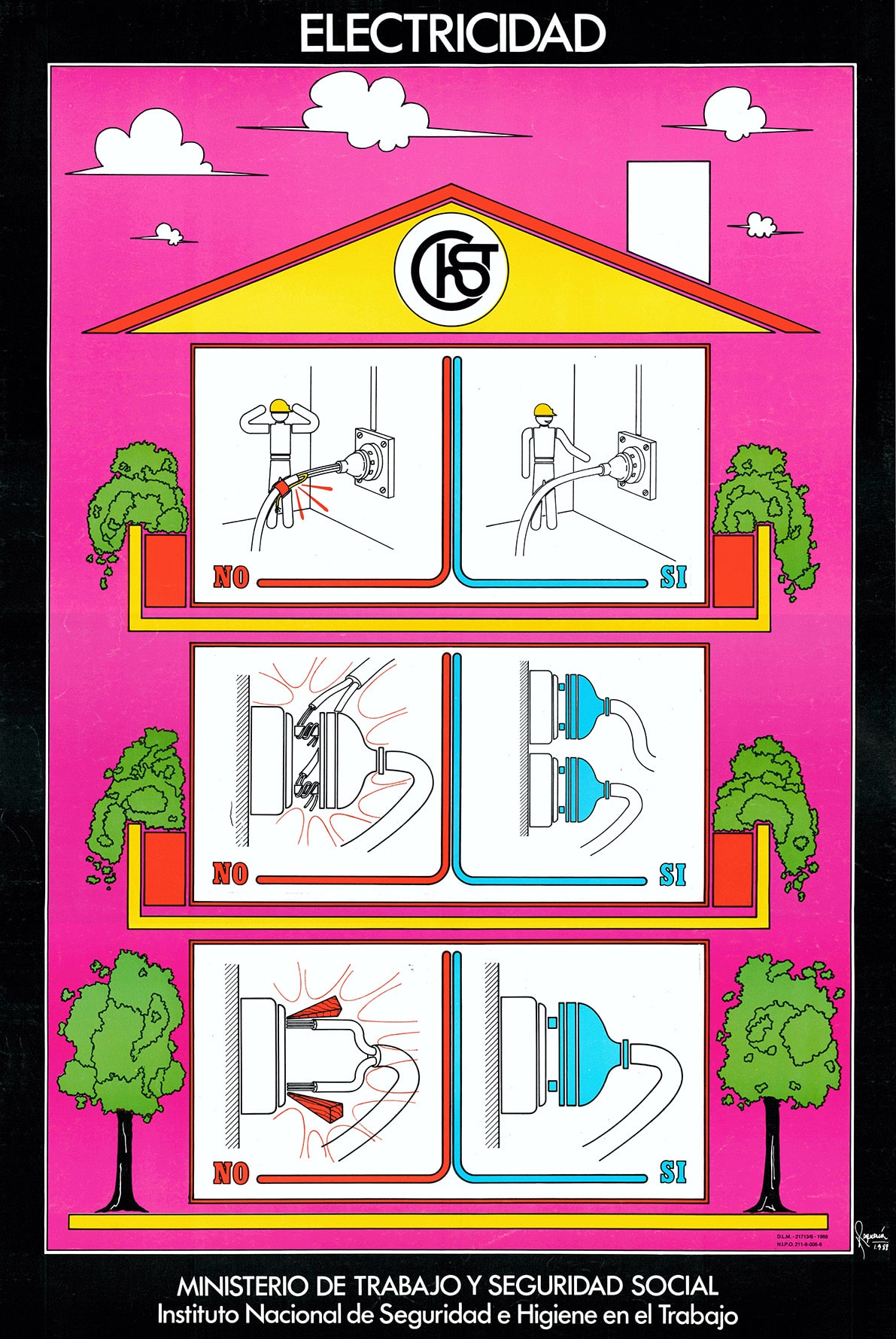 Cartel: Electricidad (1) - Año 1988