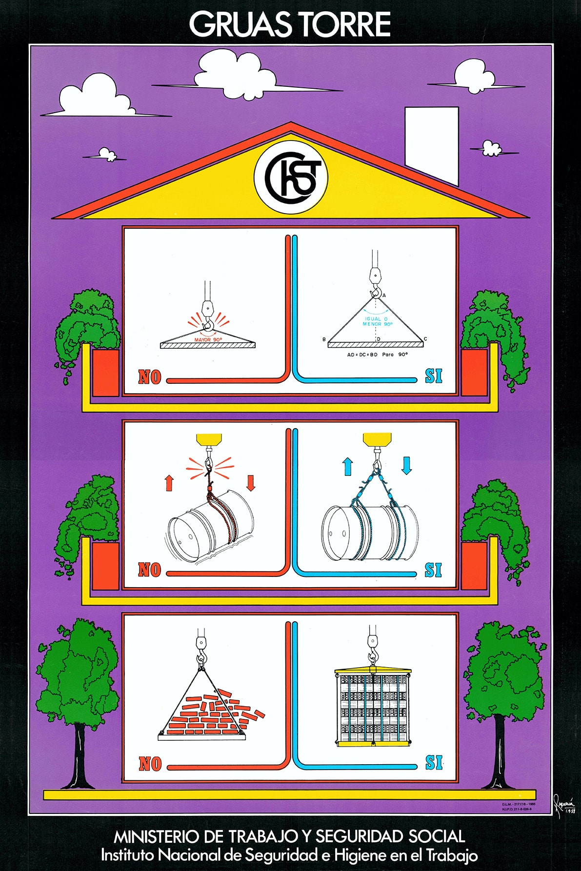 Cartel: Grúas torre (2) - Año 1988