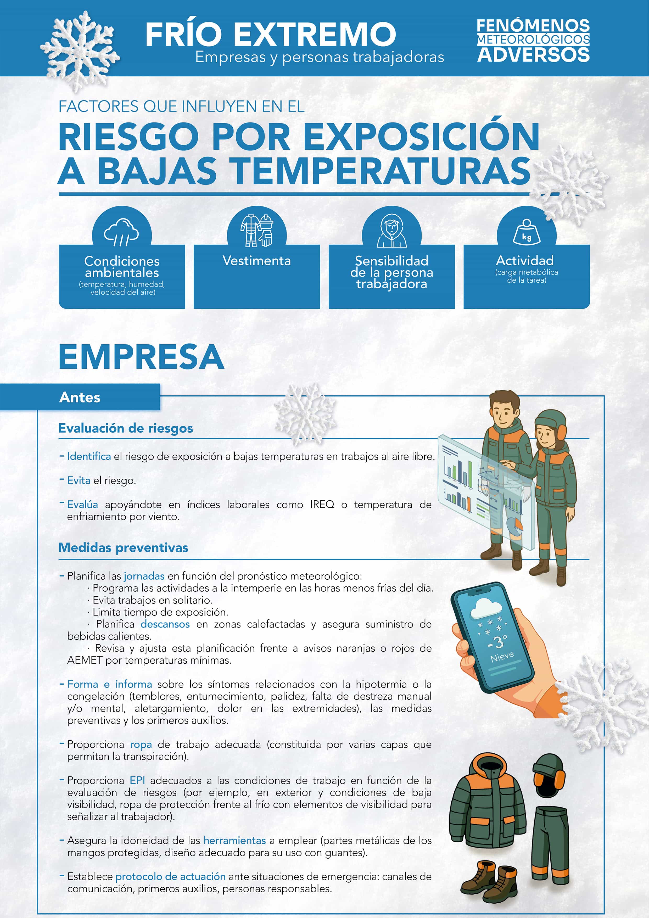 Cartel: Factores que influyen en el riesgo por exposición a bajas temperaturas - Año 2026
