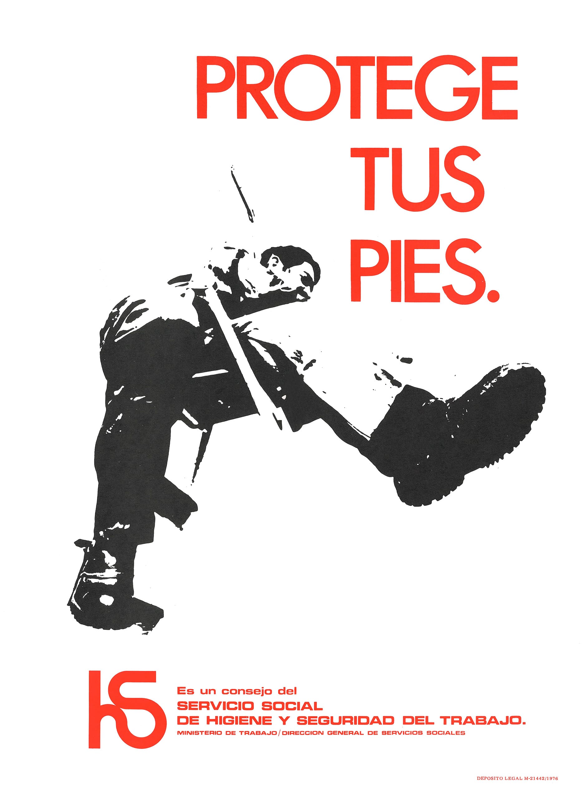 Cartel: Protege tus pies - Año 1976