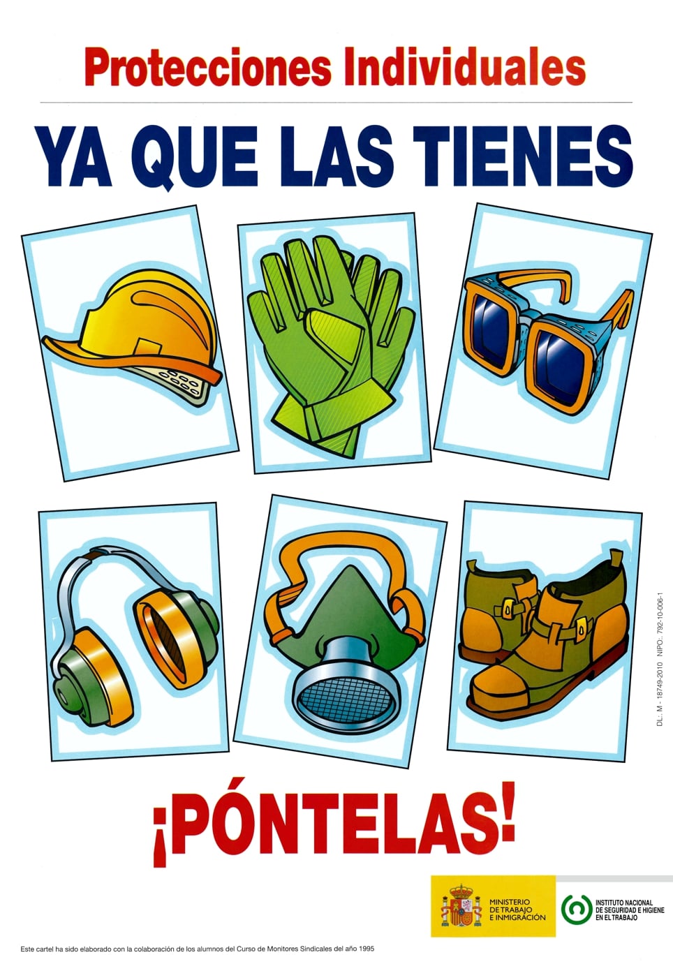 Cartel: Protecciones individuales - Año 2010