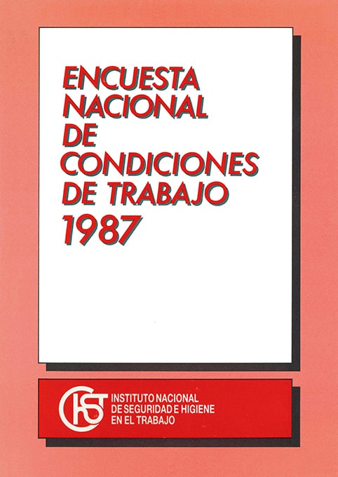 Portada Encuesta Nacional de Condiciones de Trabajo 1987