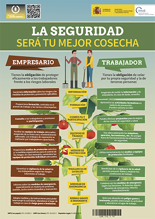 Cartel: La seguridad será tú mejor cosecha - Año 2019