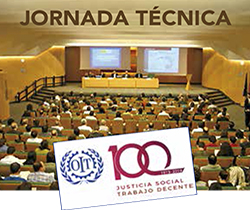 Logotipo de la jornada técnica en la dignidad en el trabajo, de la justicia social