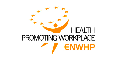 Logotipo de la red europea de la salud en el trabajo