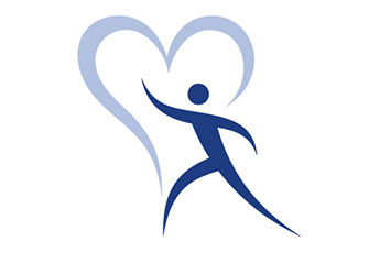 Dibujo de una silueta de una persona dentro del marco de un corazón