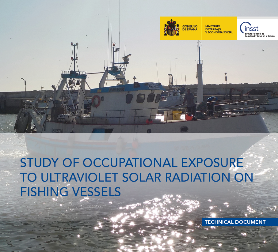Banner de la noticia de la publicación del documento Study of occupational exposure to ultraviolet solar radiation on fishing vessels