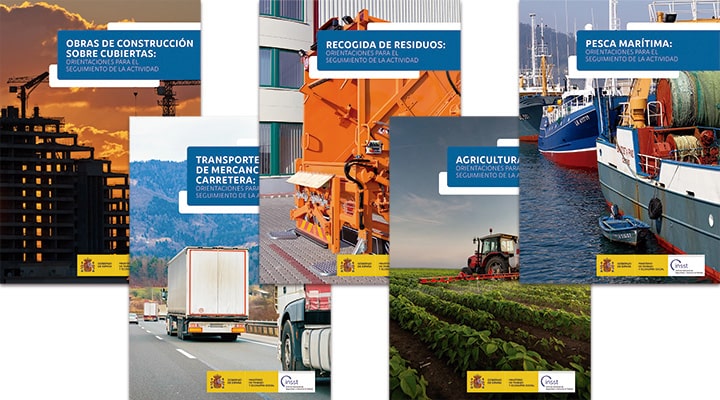 Imagen de los cinco folletos OSA